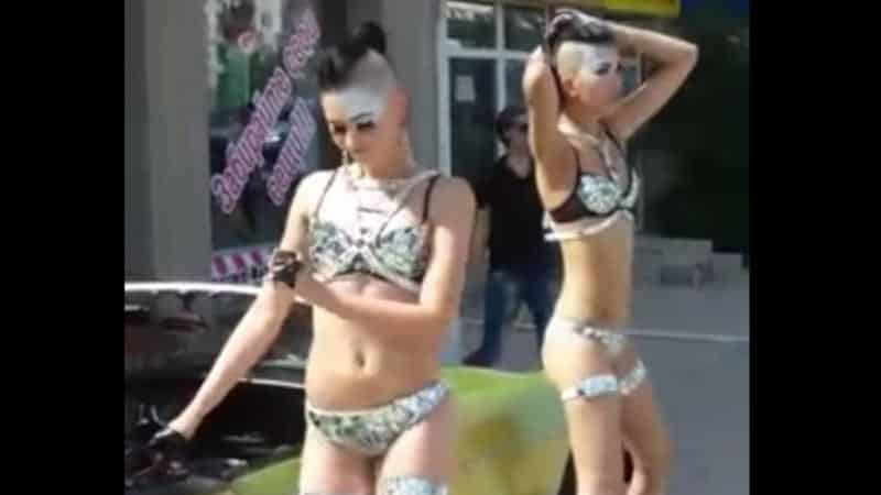 Шоу в нижнем белье в Атырау устроили жительницы Актау