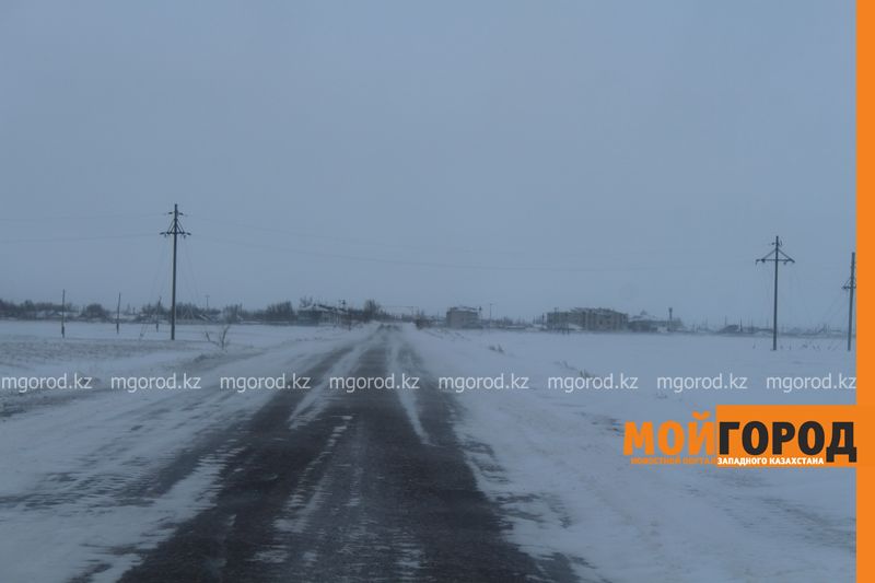 В ЗКО перекрыт участок автодороги Уральск-Актобе