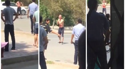 Парень исполосовал себя ножом на глазах у прохожих в Атырау