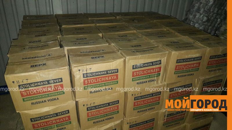 2000 бутылок контрабандной водки пытались провезти из России в Актау