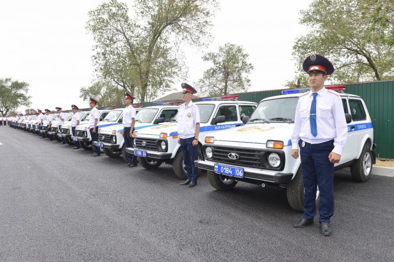 50 новых автомобилей получили Атырауские полицейские
