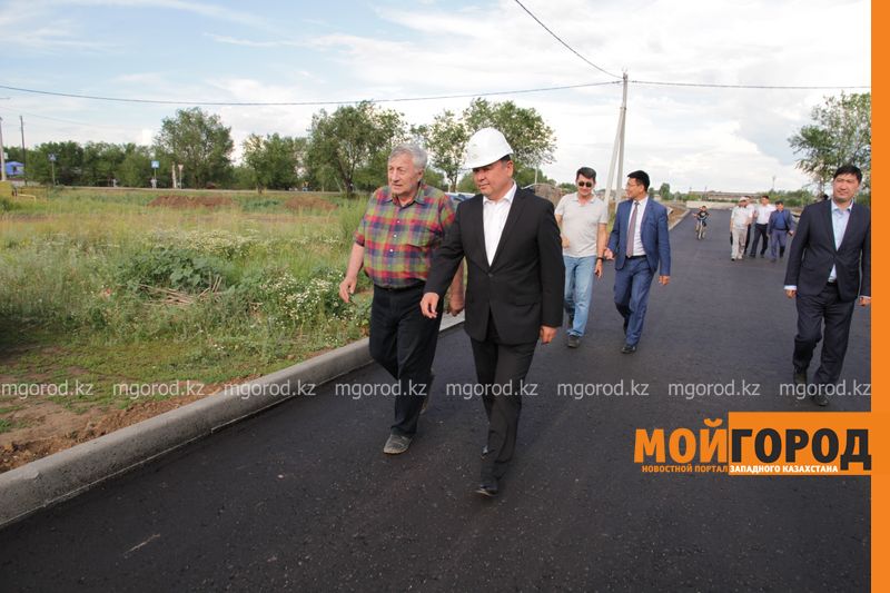 Орал қаласының әкімі Мұрат Мұқаев шаһардағы жол құрылысының барысымен танысты