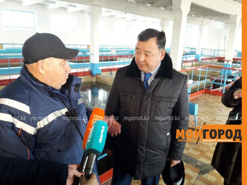 Аким Уральска проверил качество воды в «Батыс су арнасы»
