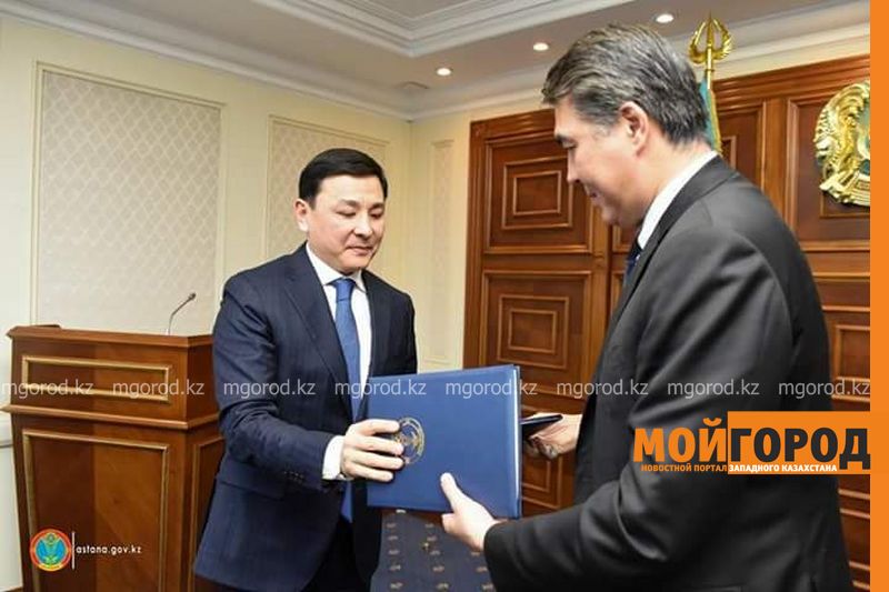 Аким ЗКО встретился с акимом Астаны