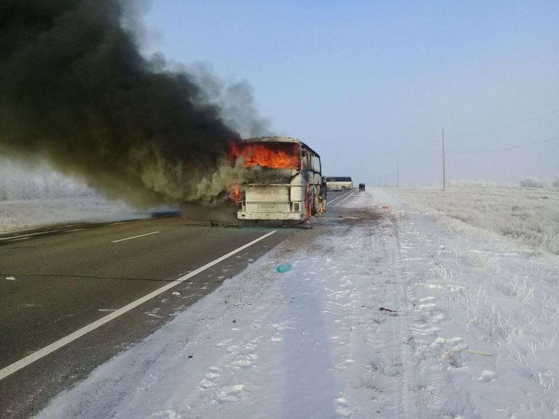 Опубликован список погибших в автобусе в Актюбинской области