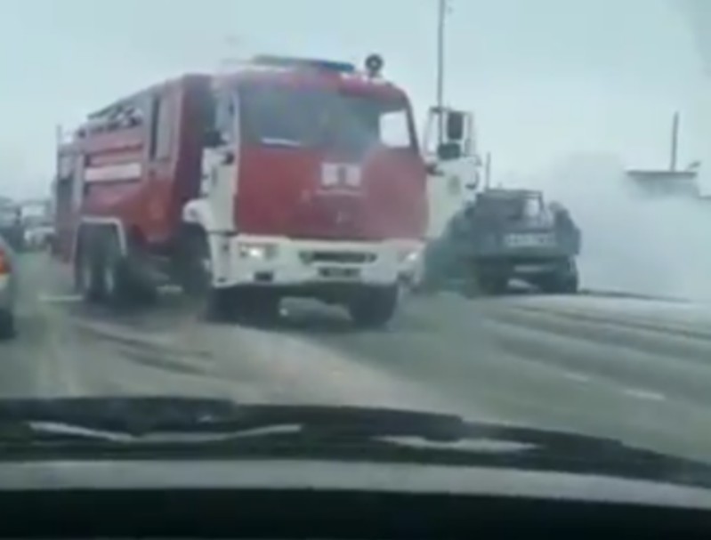 4 машины сгорели за день в Атырауской области (видео)