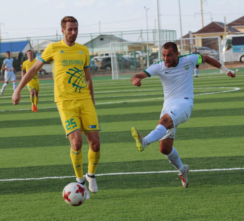 ФК «Атырау» уступил «Астане» со счетом 0:2
