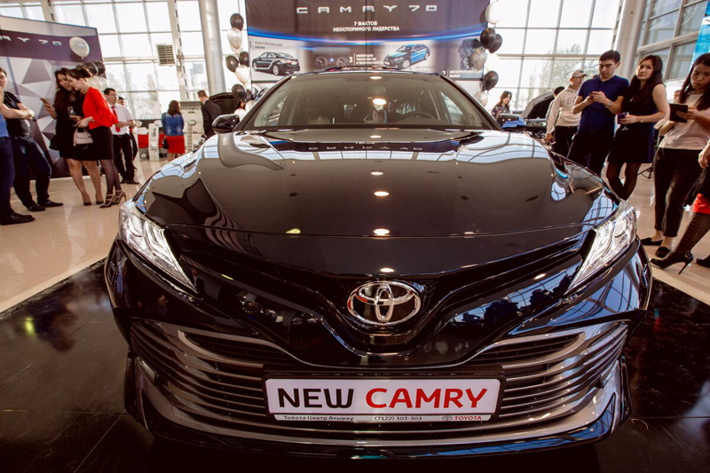В Атырау презентовали новую Toyota Camry 70