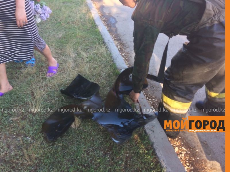 Газовые баллоны разорвало при пожаре в Уральске