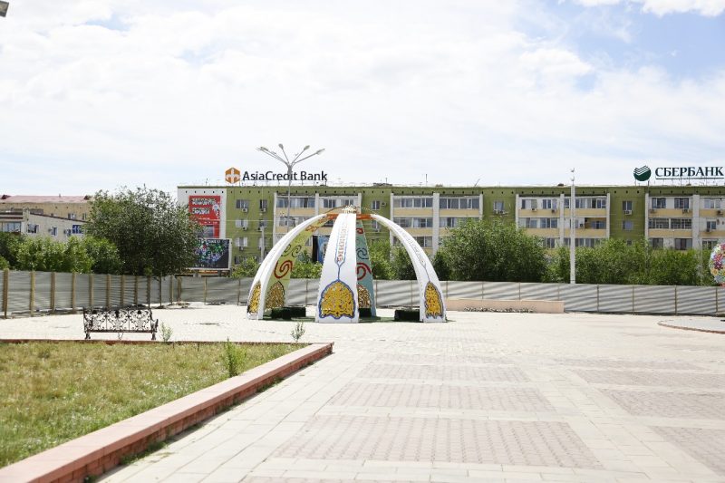 В Атырау началась реконструкция площади им. И.Тайманова и М. Утемисова