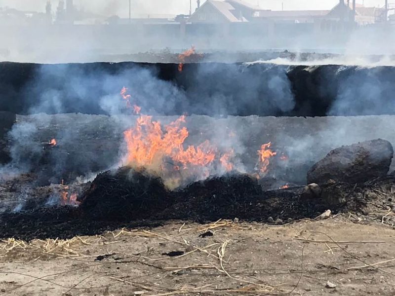 В Атырау произошло возгорание теплотрассы