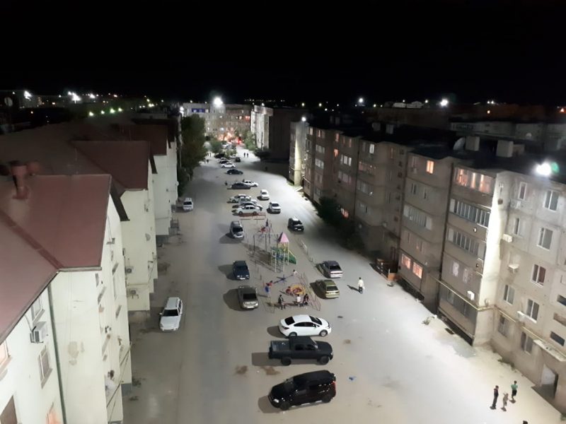 Новое освещение появилось в 88 дворах жилых домов в г.Кульсары Атырауской области