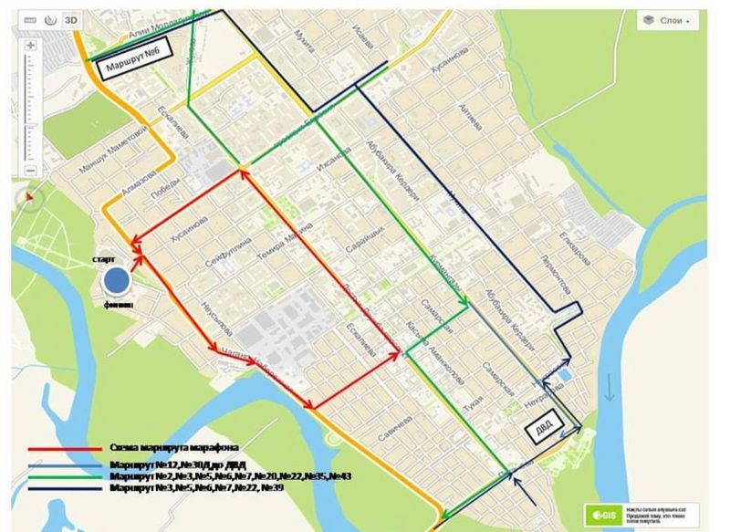 В Уральске перекроют дороги для проведения спортивного полумарафона
