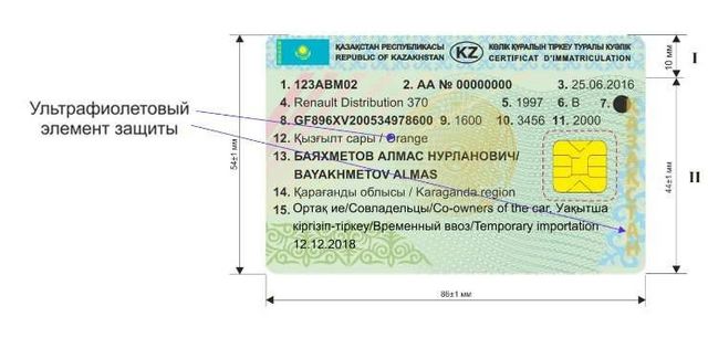 Новые техпаспорта с чипами в Казахстане начнут выдавать с 1 января 2019 года