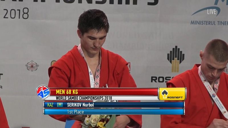 Самбист из Уральска занял первое место на мировом чемпионате