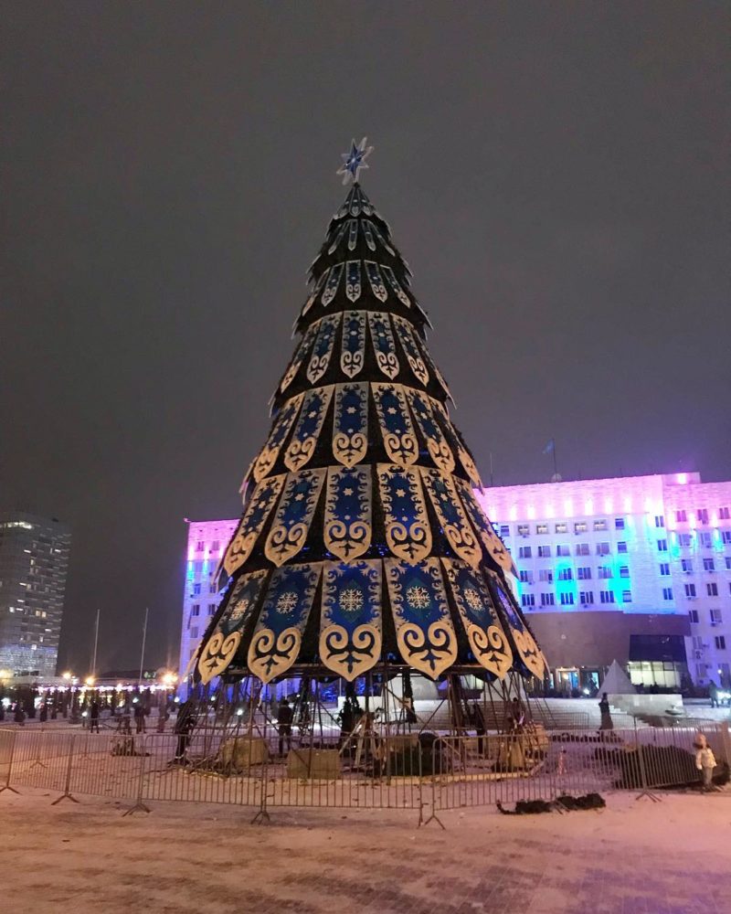 Стало известно, когда зажгут главную елку в Атырау