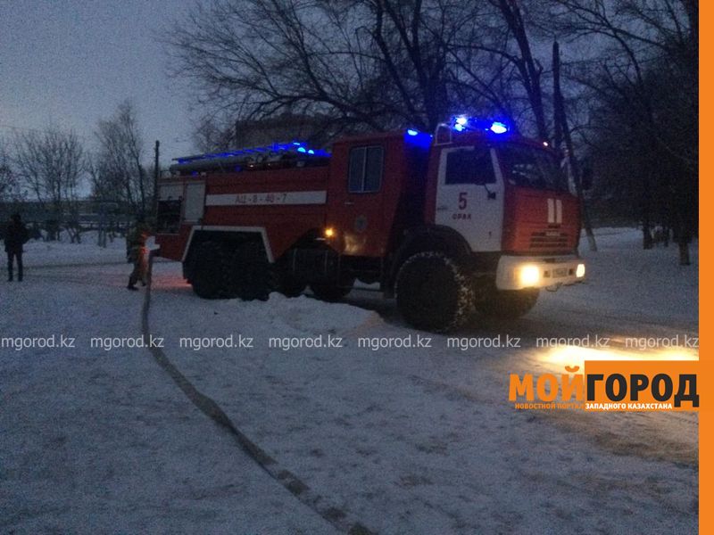 В Уральске горел трансформатор