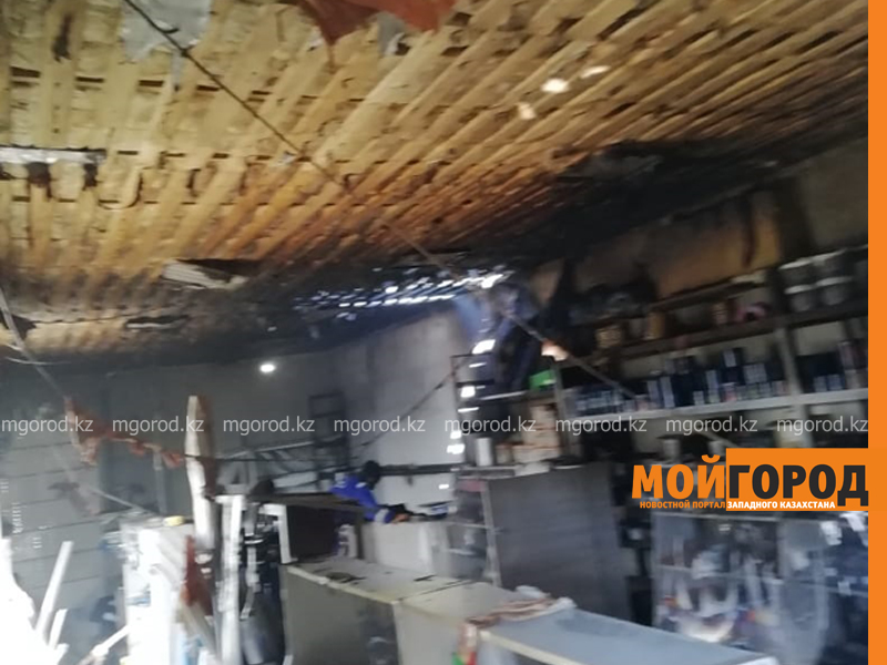 Строительный магазин горел в ЗКО