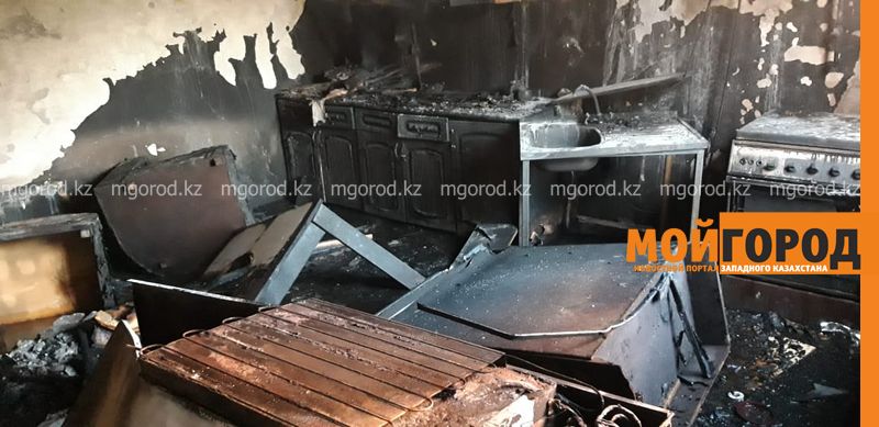 Баня частного дома горела в ЗКО