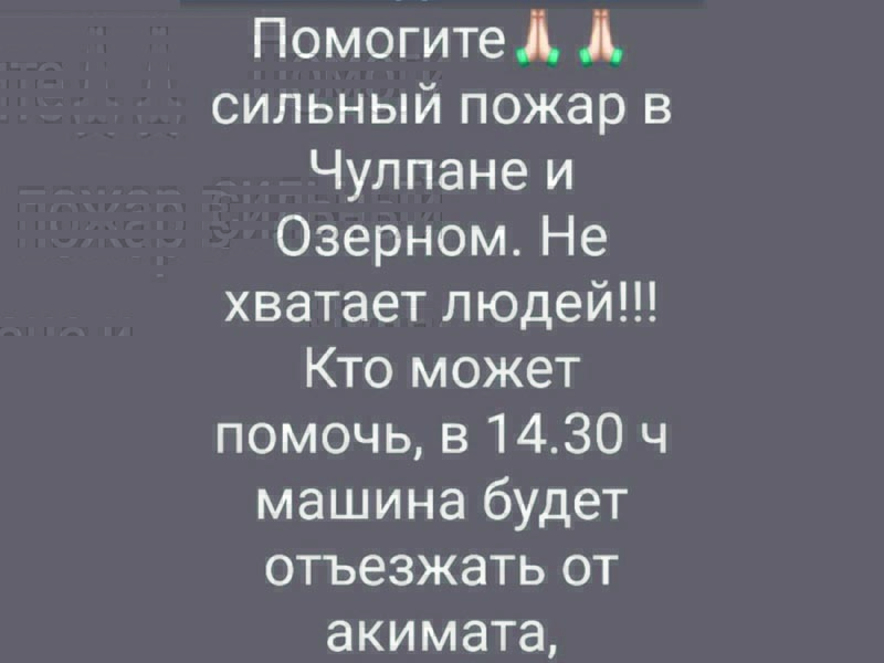 Леса и степи в ЗКО охвачены огнем (фото, видео)