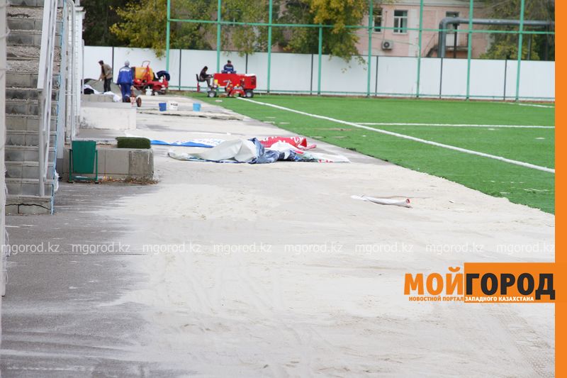Открытие стадиона «Акжайык» затягивается на две недели