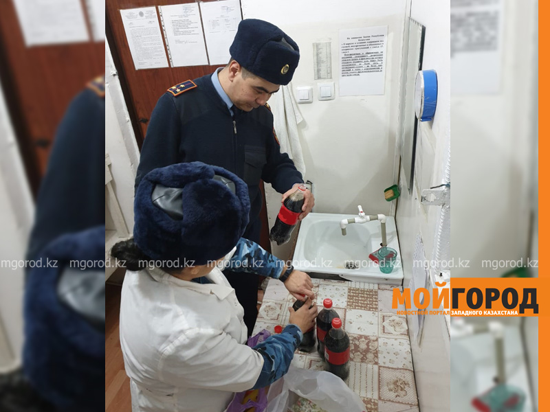Виски с колой пытались передать подследственному в Атырау