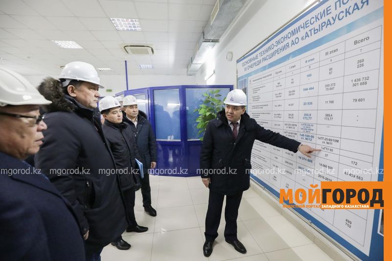 Министр энергетики посетил энергопредприятия Атырауской области