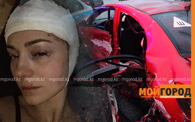 Свидетелей ДТП ищет автоледи, столкнувшаяся с полицейской машиной в Уральске