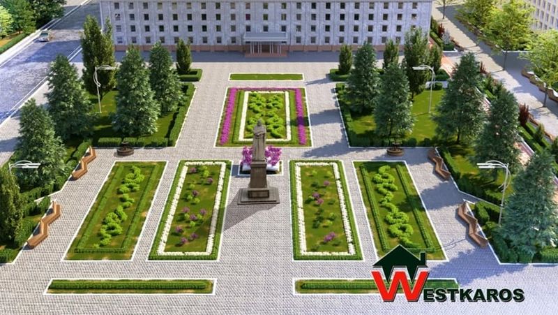Аким Уральска рассказал, что станет с демонтированной брусчаткой с площади Абая