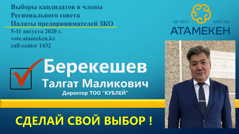 Предвыборная кампания Берекешева Т.М.