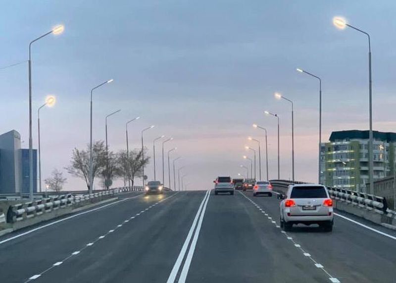 В Атырау после ремонта открыли путепровод