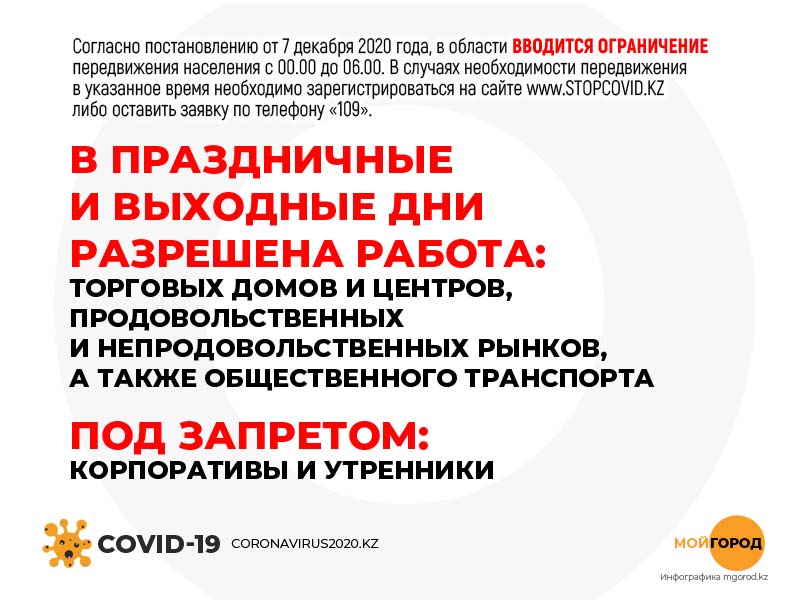 Торговым домам и рынкам в Уральске разрешили работать в праздничные и воскресные дни
