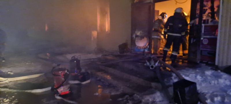 Рынок горел в Актюбинской области