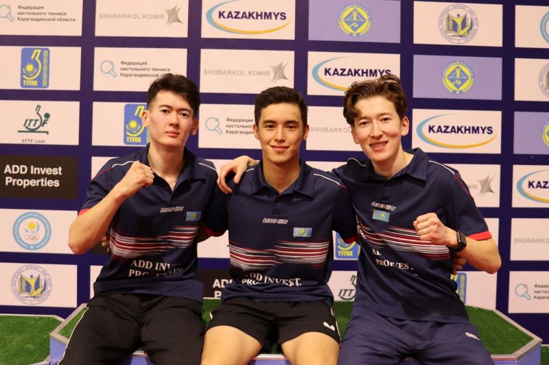 Сборная ЗКО по настольному теннису выиграла «золото» в чемпионате Казахстана