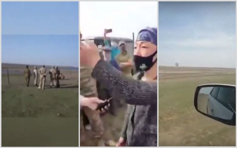 Сельчане выступили против установки ограждения на границе Атырауской и Астраханской областей (видео)