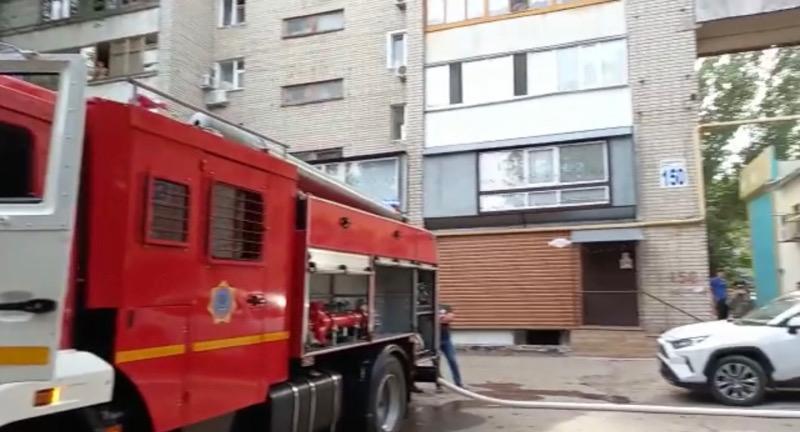 Пожар произошел еще в одном торговом доме Уральска (фото)