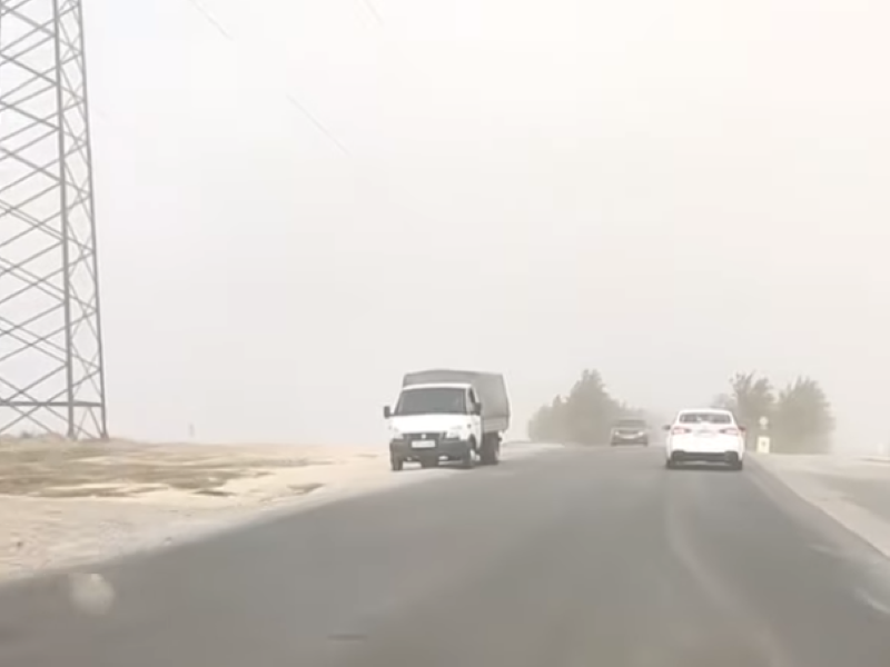Пыльная буря накрыла Алматы