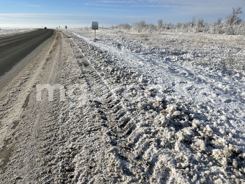Ограничение ввели на участке трассы в ЗКО