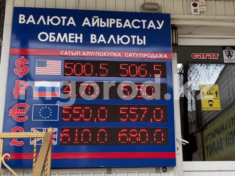 Тенге ослаб к доллару