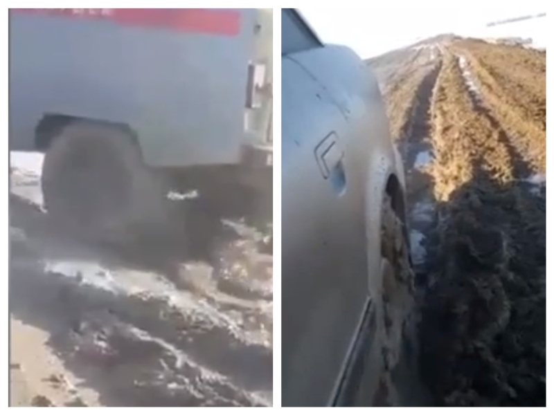 Застряли в грязи: на бездорожье жалуются жители ЗКО