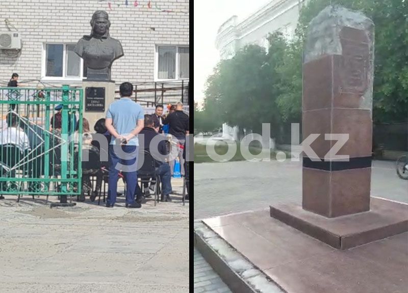 Жители Атырау «потеряли» памятник Хиуаз Доспановой