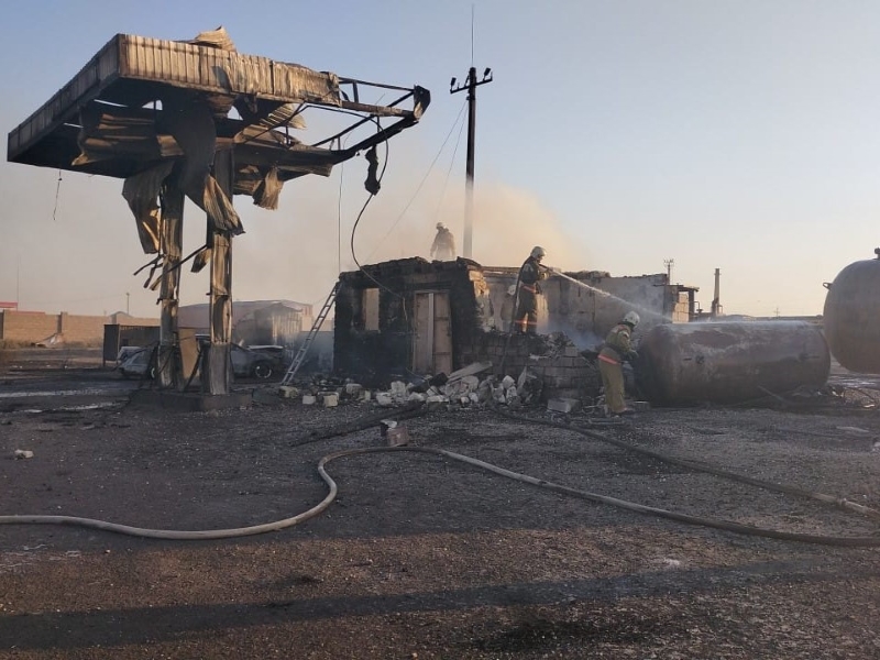 Взрыв на АЗС произошёл в Актюбинской области
