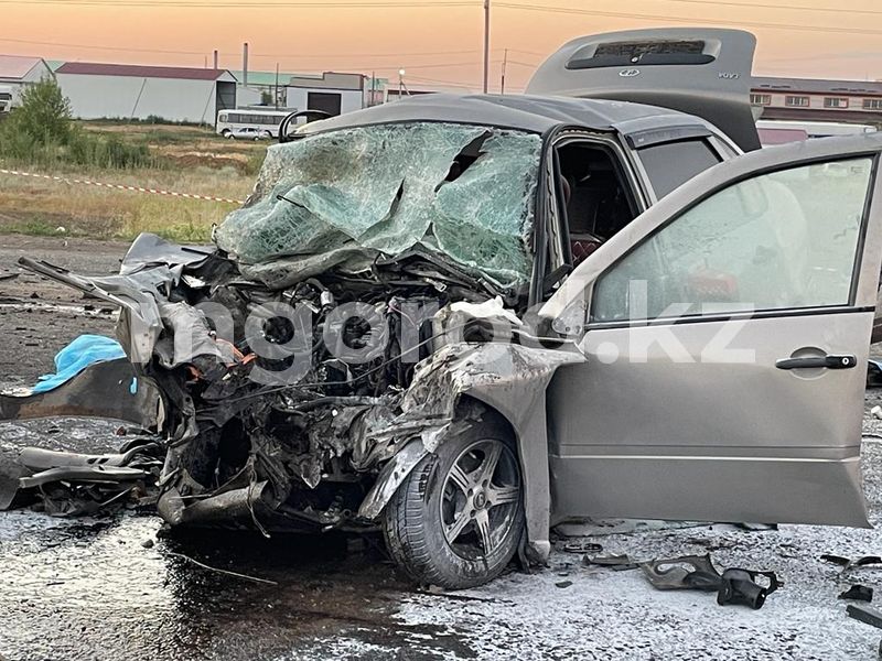 В сети появилось видео смертельного ДТП на объездном шоссе в Уральске