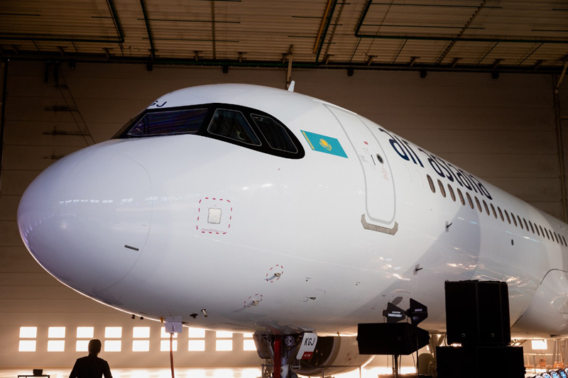 Air Astana сделала подарок столице в преддверии Дня Независимости страны