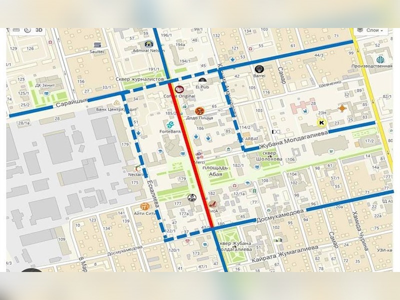 Участок проспекта перекроют к 1 мая в Уральске