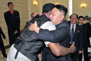 Деннис Родман и Ким Чен Ын Фото: KCNA / AFP