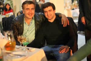 Михаил Саакашвили и Картлос Натрошвили Фото: личная страница Картлоса Натрошвили в Facebook